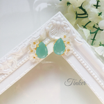 再販♡春めくエメラルドピアス（イヤリング）
