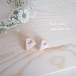 春のケーキ🌸桜のレアチーズタルト(ピンク)