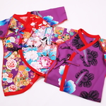 おひろめ 和柄 ベビー服セット★艶やか花柄