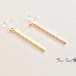 再販♡キラリ✨スワロスティックノンホールピアス/ピアス《受注制作》