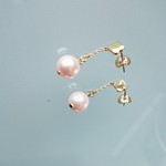 ピンクパールゆれるピアス