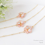 桜 ビジューブレスレット