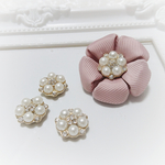 【5個set】ミニパーツ♪ゴールド お花 サンクフルール