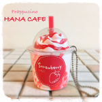 フラペチーノキーホルダー ストロベリーversion