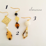 艶めく♪べっ甲のピアス No.S23
