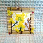 春  「菜の花とつくし」壁掛け