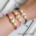 再々販❣【Thanks2周年 価格♡】アンティーク Flowerコードブレスレット10色♡春夏ゴールドミサンガ フェザー/揺れるゆらゆら