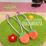 2個セット✱ピンクいちごのヘアゴム