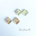 新色追加♡カラフル♡flower♡タイルピアス
