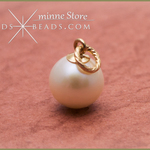 【ミンネ店限定】14KGF × 淡水 パール 7-7.5mm ペンダント トップ チャーム ゴールドフィルド パーツ