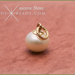【ミンネ店限定】14KGF × 淡水 パール 6-6.5mm ペンダント トップ チャーム ゴールドフィルド パーツ