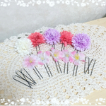 お値下げ中！結婚式＊ウエディング＊ヘアアクセサリー＊お花Uピンセット＊パステルピンクセット＊髪飾りにおすすめです＾＾