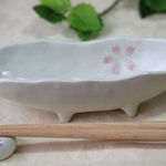 なごみ足付きプチ鉢　桜　2102-4