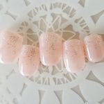 シンプルネイル/上品なラメ/ヌードカラー/卒業式/入学式/結婚式/ネイルチップ/J60 