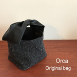 リボンハンドルトートバッグ