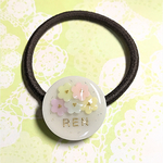 名前入り☆カラフルflowerブーケケーキのヘアゴム
