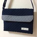 【rinel様 オーダー専用ページです】 ヒッコリー 切り替え   お便り帳入れ　キッズ　ポシェット
