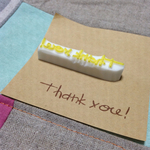 手書き風“thankyou!”はんこ＊