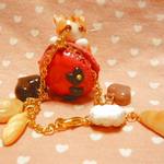 オーダーのお品○チョコマカロンのバッグチャーム