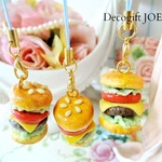 ハンバーガーストラップ　かわいいフェイクフード　プチギフトに！