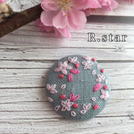 桜 さくら 春 刺繍ブローチ