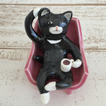 くつろぎネコとコーヒー