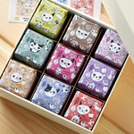 ツートンCUBEキャンドル9個入り（猫ラベル）