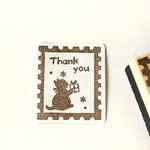 切手風子猫のThankyouはんこ