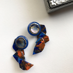アンティークボタン×Fragment/orange・blue