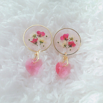 ドライフラワー クリアピンク ハート