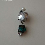 イヤーカフ・花緑青☆送料込み