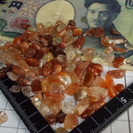 希少天然赤水晶・レッドクォーツ加工品10g♪ブラジル産♪原石.鉱石.鉱物.上質天然石の幻想的なファンタジーアイテム♪
