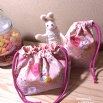 ♡　お弁当袋＆コップ入れ　♡