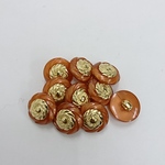 B74 昭和レトロ　アンティーク　ボタン 10個 15mm