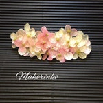 ハラハラ 桜色の紫陽花バレッタピン