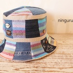 貝ボタン🐚　海のブルーHAT