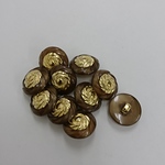 B76 昭和レトロ　アンティーク　ボタン 10個 15mm