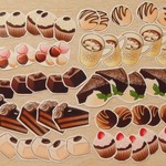 手帳サイズフレークシール☆チョコレート
