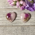ドライフラワー＊ハートピアス＊イヤリング