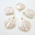 13×16mm☆エポチャーム☆ベビーピンクシェル☆5個Set