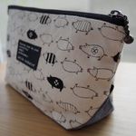 ＊ぶー様ご予約品＊三角マチが可愛い♪オシャレなブタさんのファスナーポーチ