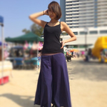 Ｍ マヤパンツ 紺 スウェット