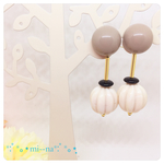 ゴロンとした大ぶりピアス