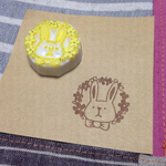 まるーいウサギさんのはんこ