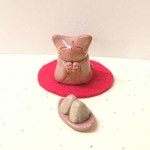 ちびねこ地蔵とおにぎり