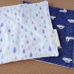 【sale】Wガーゼ×タオルミニハンカチ  15×15 ２枚セット