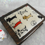 8cats様ご予約品　木箱のジュエリーボックス　猫・ネコ・ねこ