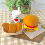 フェルトままごと  チーズバーガーセット