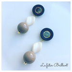 一点もの＊vintage button pierce or earring