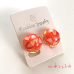 キュートな、いちごゼリー　イヤリング／ピアス